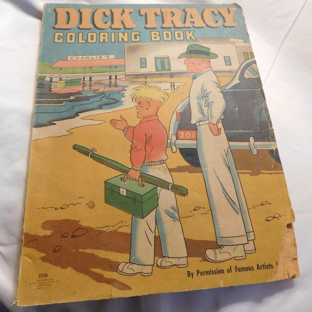 Vintage Dick Tracy Coloring Book 1946